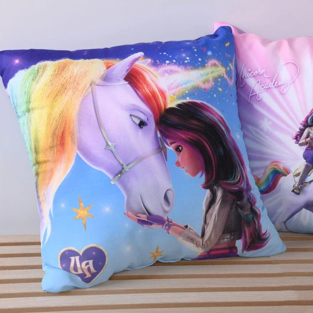Unicorn Academy Kuddar Magic 40 x 40 cm - Set med 15 Herding