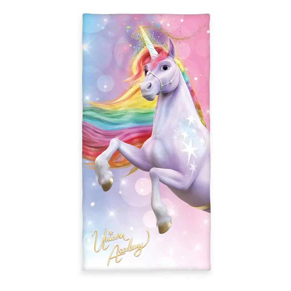 Unicorn Academy Velour Handduk Magic 75 x 150 cm Herding