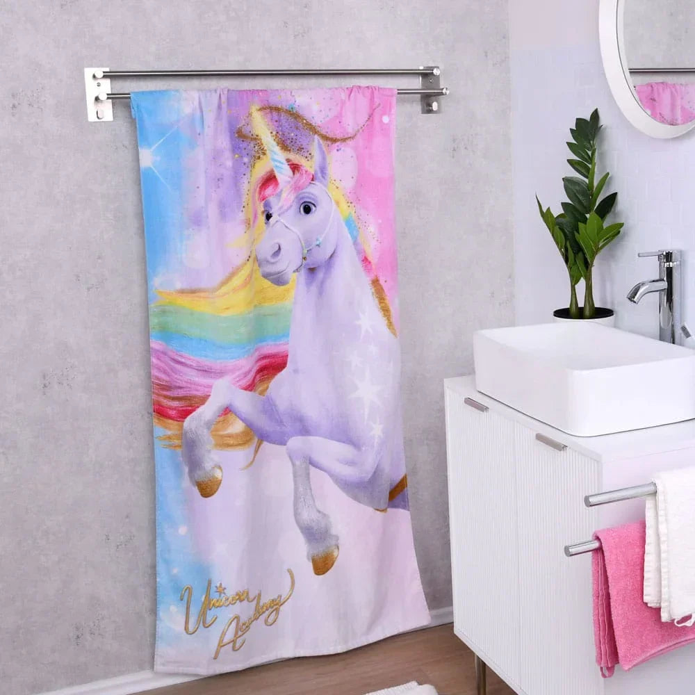 Unicorn Academy Velour Handduk Magic 75 x 150 cm Herding