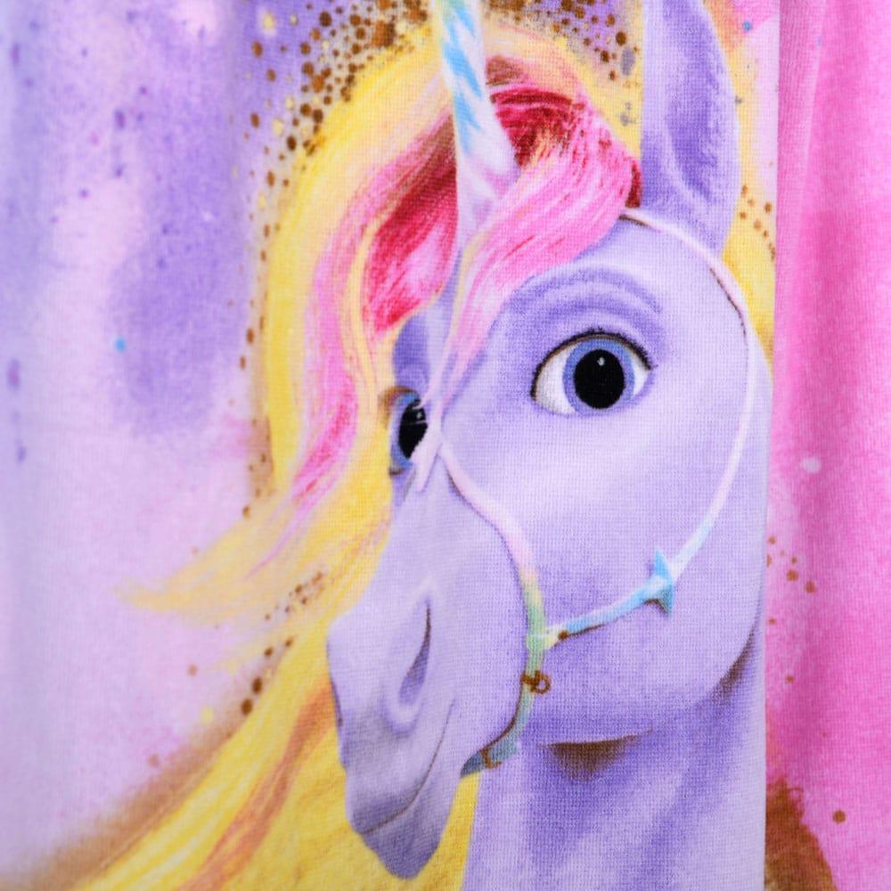 Unicorn Academy Velour Handduk Magic 75 x 150 cm Herding