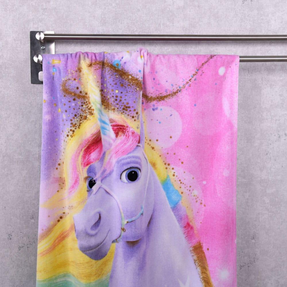 Unicorn Academy Velour Handduk Magic 75 x 150 cm Herding