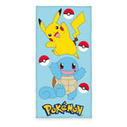 Pokemon Velour Handduk Pikachu & Squirtle 75 x 150 cm Herding