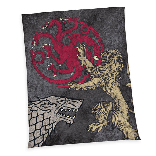 Game Of Thrones Fleece Filt Logos 150 x 200 cm