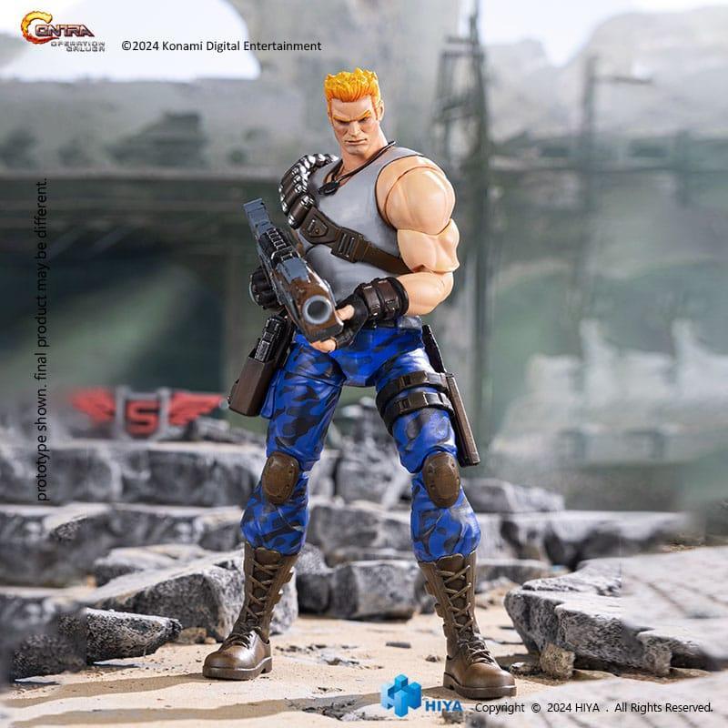 Contra: Operation Galuga Exquisite Basic Action Figur Bill Rizer 16 cm Hiya Toys