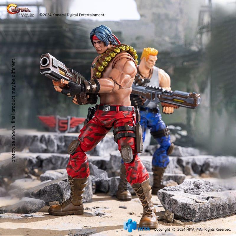 Contra: Operation Galuga Exquisite Basic Action Figur Bill Rizer 16 cm Hiya Toys