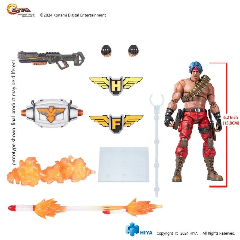 Contra: Operation Galuga Exquisite Basic Action Figur Lance Bean 16 cm Hiya Toys