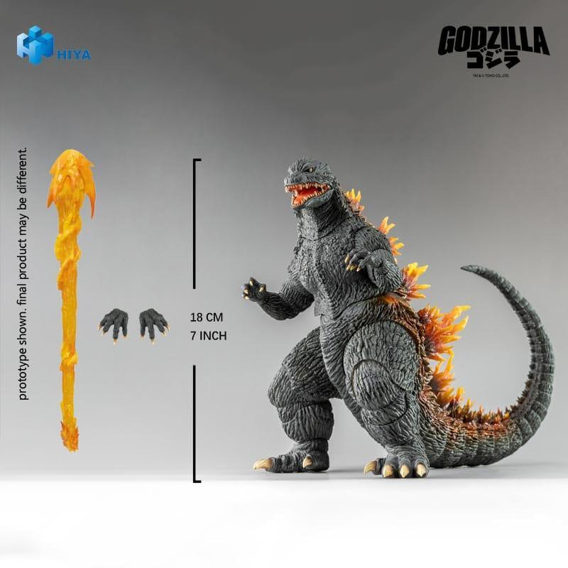 Godzilla 2000: Millennium (1999) Exquisite Basic Action Figur Godzilla Heat Ray 18 cm Hiya Toys