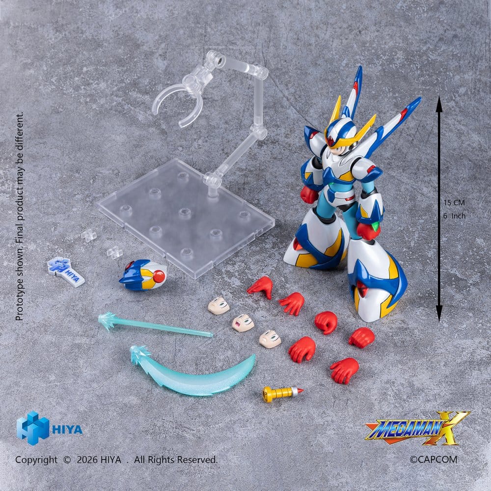 Mega Man X Exquisite Basic Series Action Figure X Falcon Armor Version 15 cm
