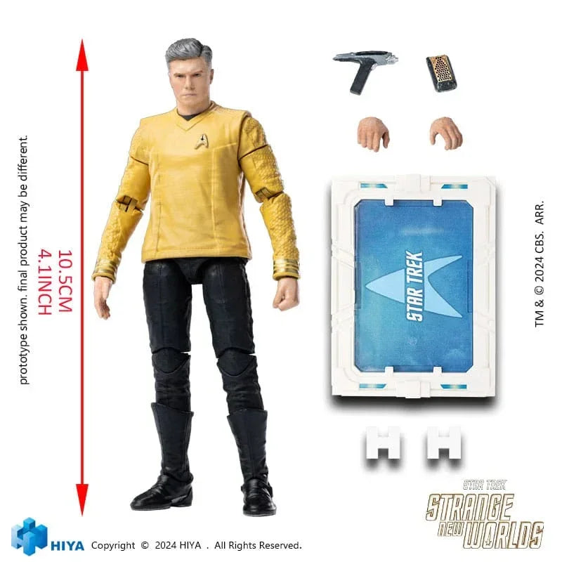 Star Trek Strange New Worlds Exquisite Mini Series Actionfigur 1/18 Pike 11 cm Hiya Toys