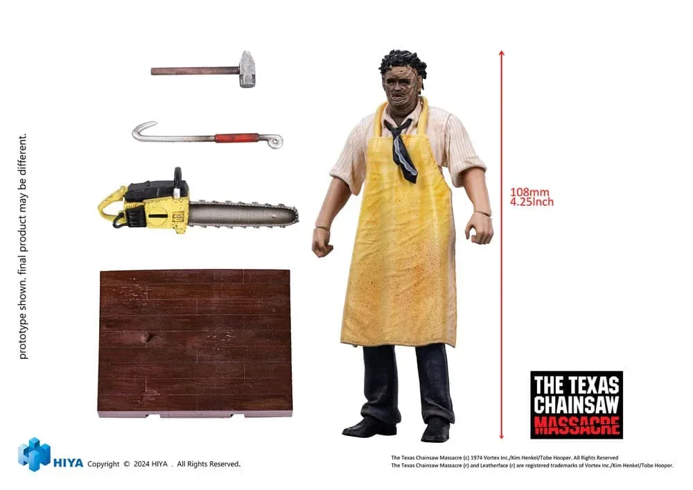 Texas Chainsaw Massacre (1974) Exquisite Mini Action Figur 1/18 LeatherFace - Killing Mask Standard Ver. 11 cm Hiya Toys