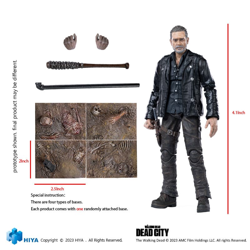 The Walking Dead Exquisite Mini Action Figur 1/18 Dead City Negan 11 cm Hiya Toys