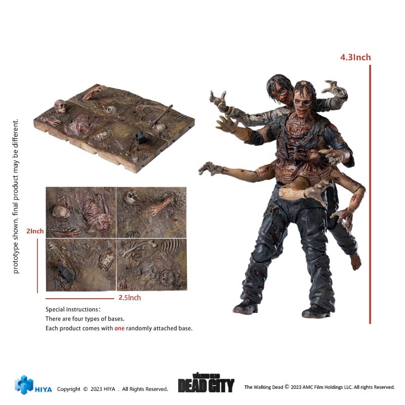 The Walking Dead Exquisite Mini Action Figur 1/18 Dead City Walker King 11 cm Hiya Toys