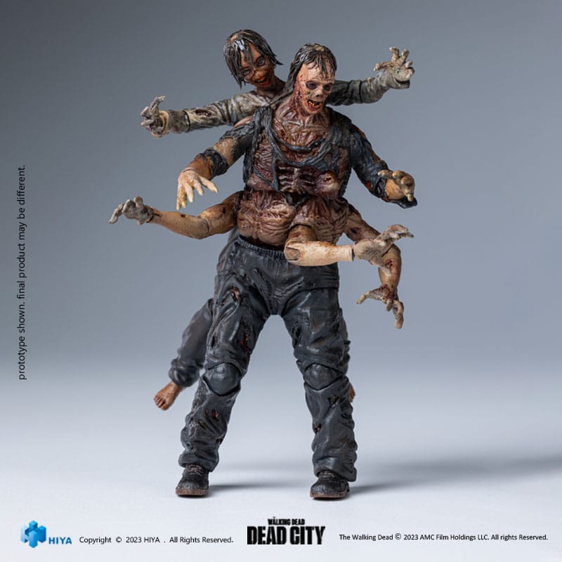 The Walking Dead Exquisite Mini Action Figur 1/18 Dead City Walker King 11 cm Hiya Toys