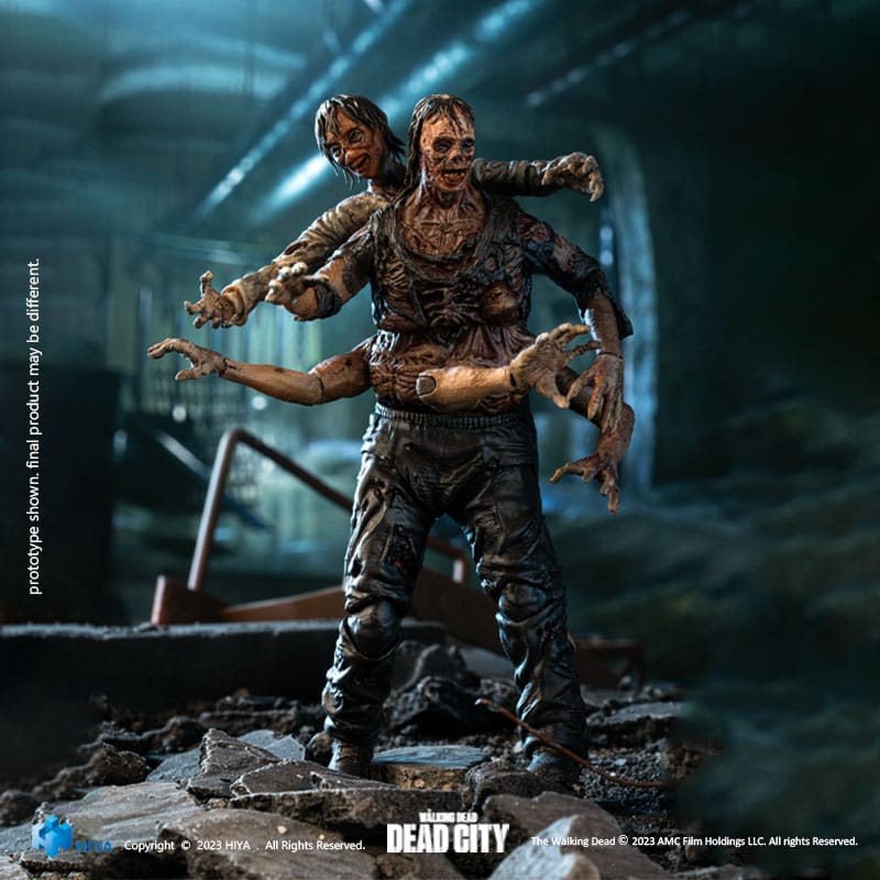 The Walking Dead Exquisite Mini Action Figur 1/18 Dead City Walker King 11 cm Hiya Toys