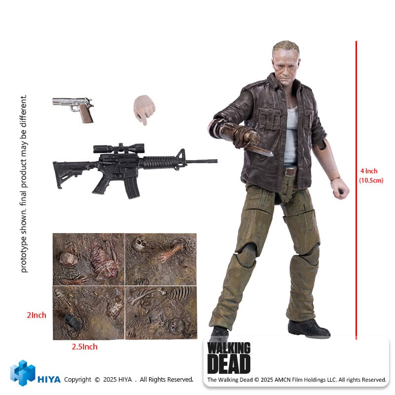 The Walking Dead Exquisite Mini Action Figur 1/18 Merle 11 cm Hiya Toys