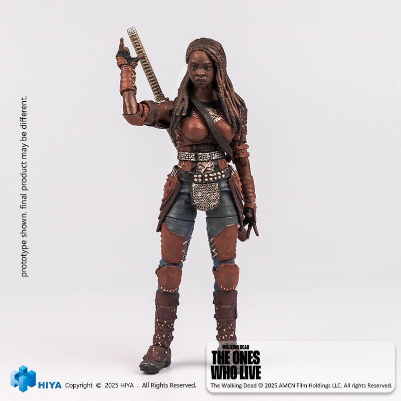 The Walking Dead: The Ones Who Lived Exquisite Mini Action Figur 1/18 Michonne 10 cm Hiya Toys
