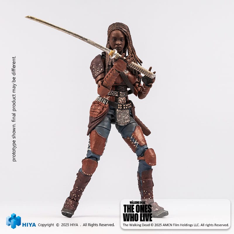The Walking Dead: The Ones Who Lived Exquisite Mini Action Figur 1/18 Michonne 10 cm Hiya Toys