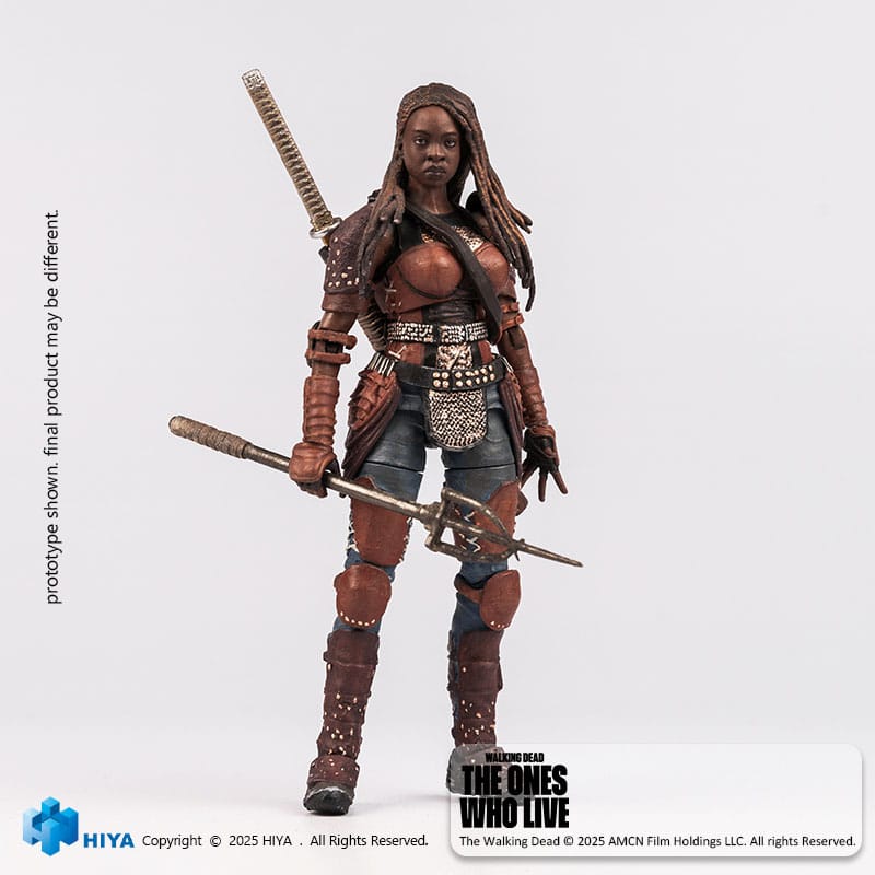 The Walking Dead: The Ones Who Lived Exquisite Mini Action Figur 1/18 Michonne 10 cm Hiya Toys