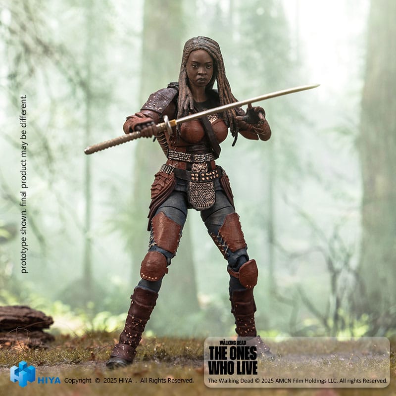 The Walking Dead: The Ones Who Lived Exquisite Mini Action Figur 1/18 Michonne 10 cm Hiya Toys