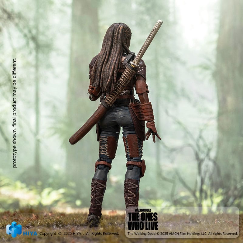 The Walking Dead: The Ones Who Lived Exquisite Mini Action Figur 1/18 Michonne 10 cm Hiya Toys