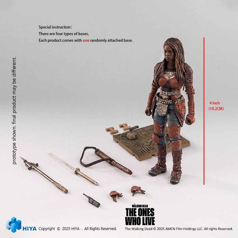 The Walking Dead: The Ones Who Lived Exquisite Mini Action Figur 1/18 Michonne 10 cm Hiya Toys