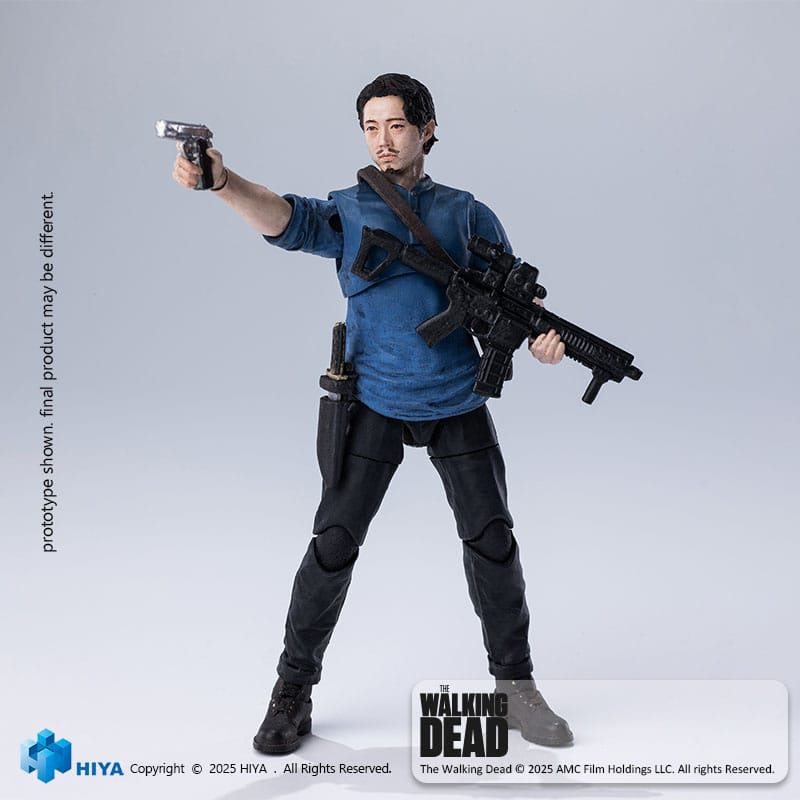The Walking Dead Exquisite Mini Series Actionfigur 1/18 Glenn 11 cm Hiya Toys