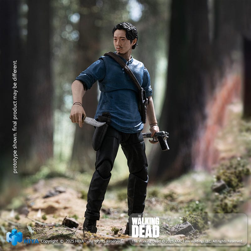 The Walking Dead Exquisite Mini Series Actionfigur 1/18 Glenn 11 cm Hiya Toys