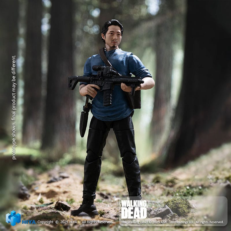 The Walking Dead Exquisite Mini Series Actionfigur 1/18 Glenn 11 cm Hiya Toys