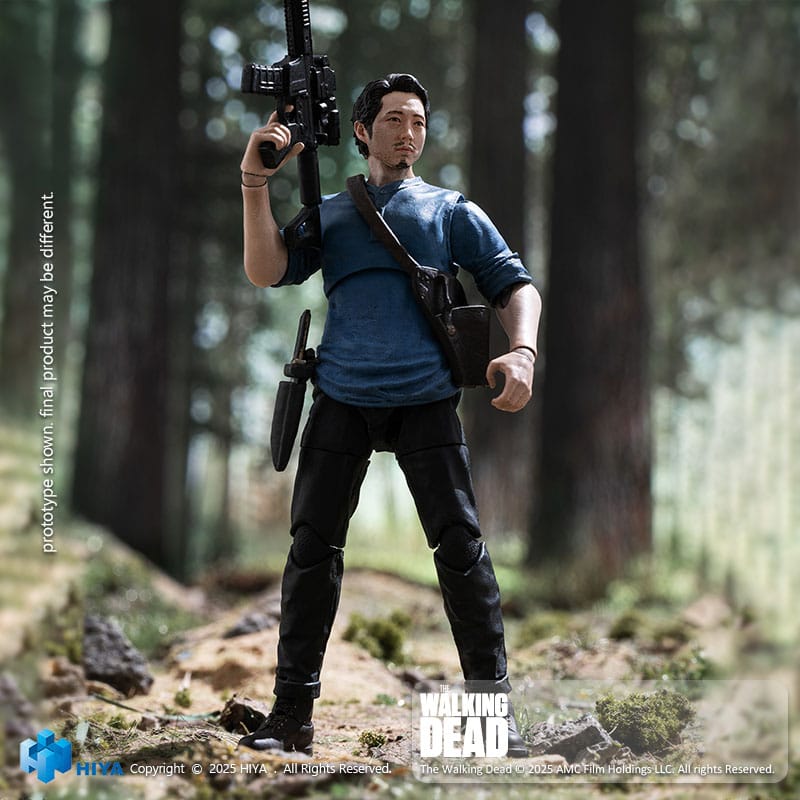 The Walking Dead Exquisite Mini Series Actionfigur 1/18 Glenn 11 cm Hiya Toys