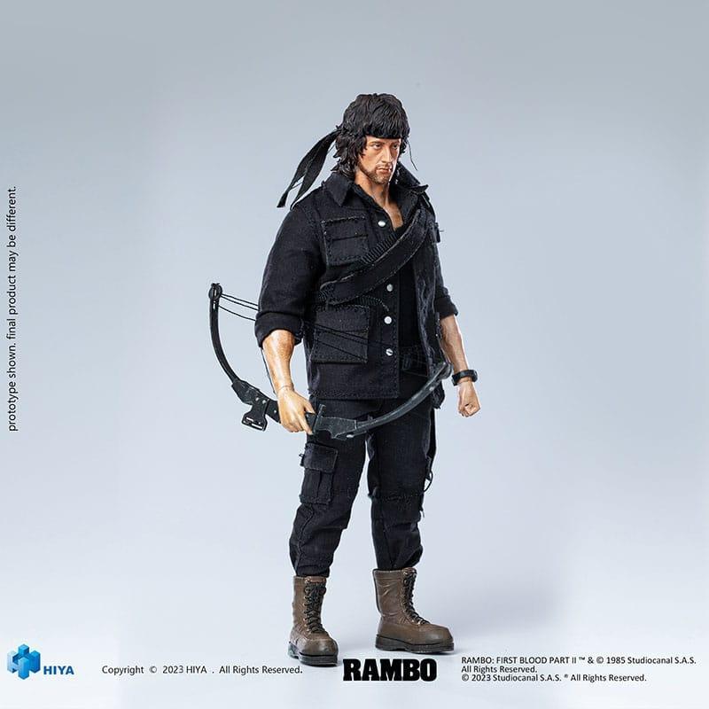 First Blood II Exquisite Super Series Actionfigur 1/12 John Rambo 16 cm Hiya Toys