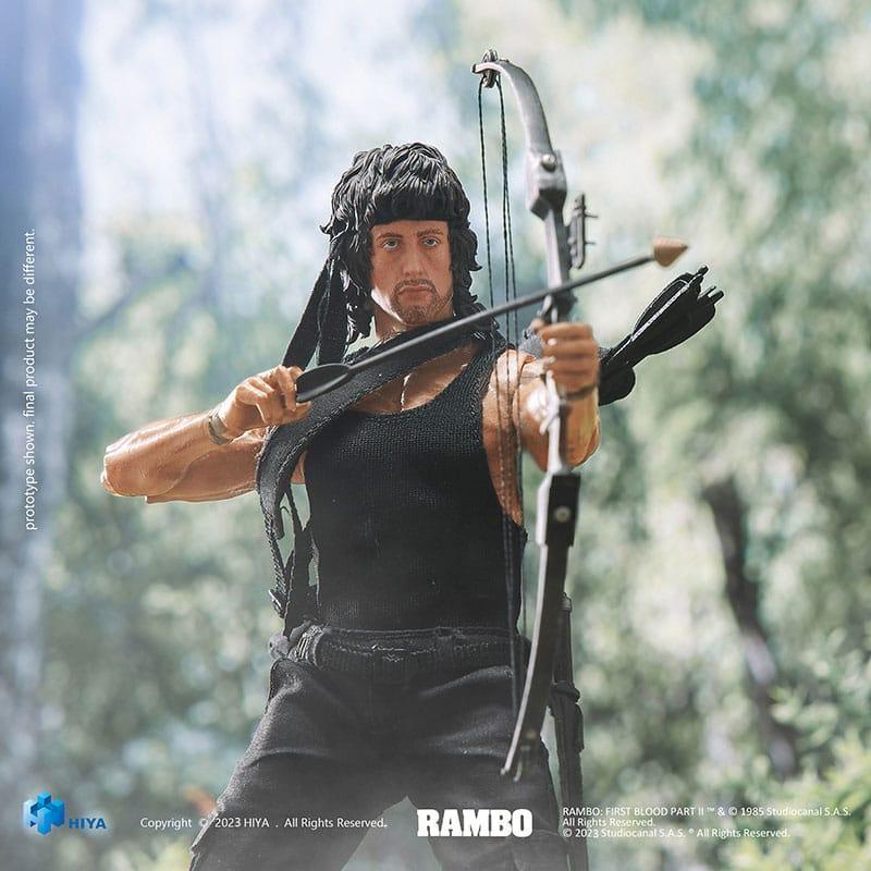 First Blood II Exquisite Super Series Actionfigur 1/12 John Rambo 16 cm Hiya Toys