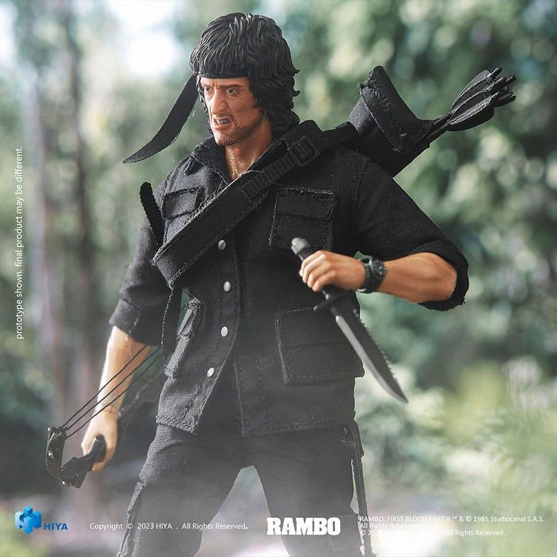 First Blood II Exquisite Super Series Actionfigur 1/12 John Rambo 16 cm Hiya Toys