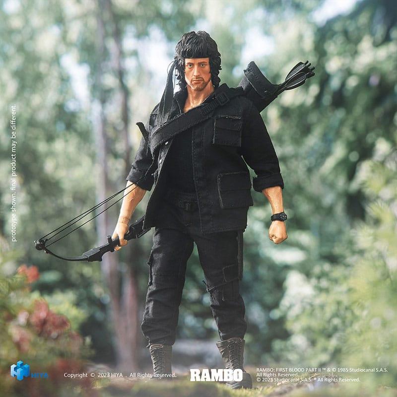 First Blood II Exquisite Super Series Actionfigur 1/12 John Rambo 16 cm Hiya Toys