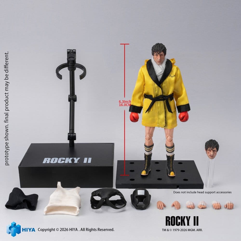 Rocky II Exquisite Super Action Figur 1/12 Rocky Boxer Version 16 cm