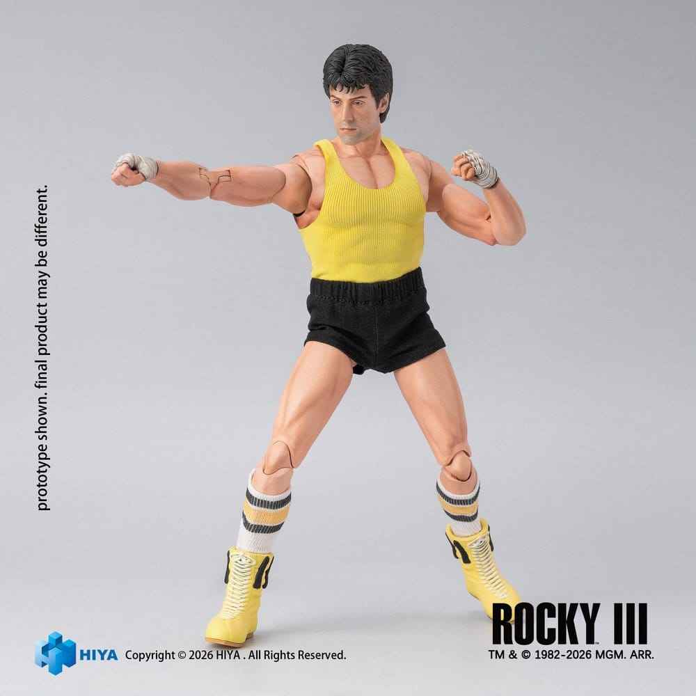 Rocky III Exklusiv Super Actionfigur 1/12 Rocky Boxare Version 16 cm