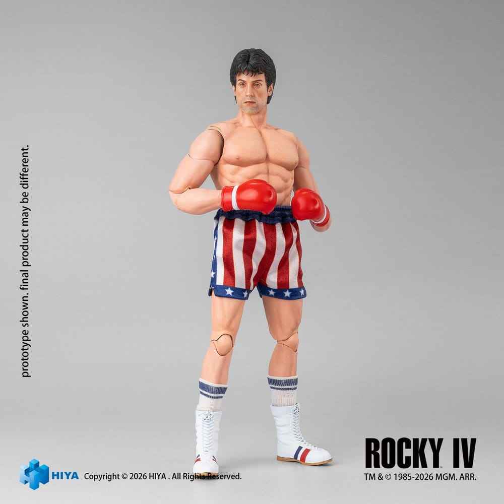 Rocky IV Exklusiv Superserie Actionfigur 1/12 Rocky Boxare Version 16 cm