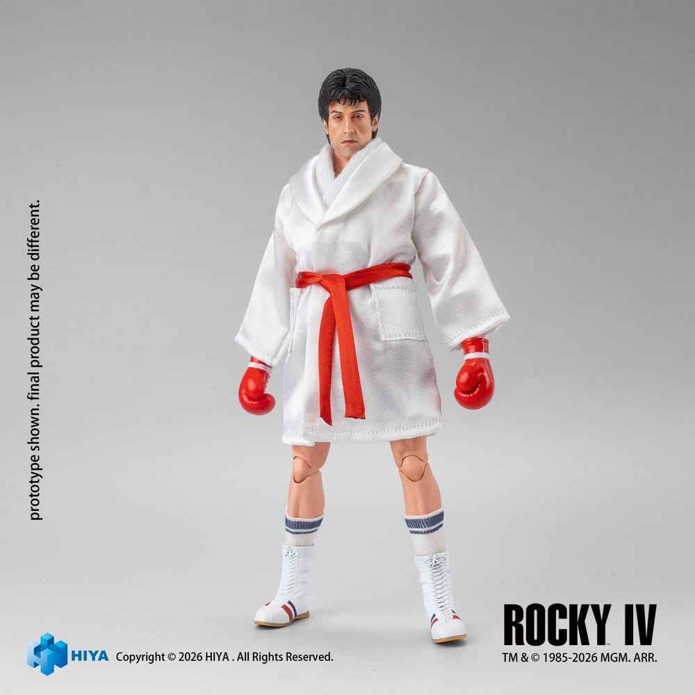 Rocky IV Exklusiv Superserie Actionfigur 1/12 Rocky Boxare Version 16 cm