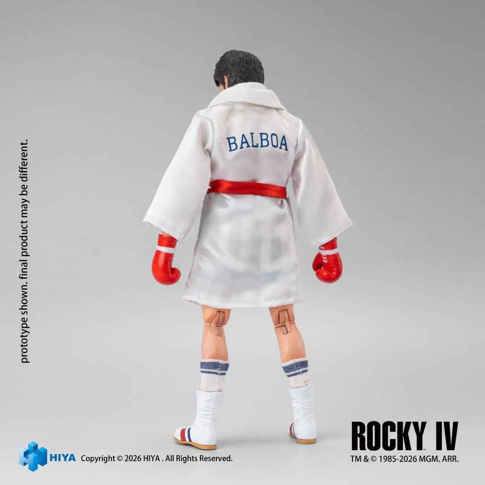 Rocky IV Exklusiv Superserie Actionfigur 1/12 Rocky Boxare Version 16 cm
