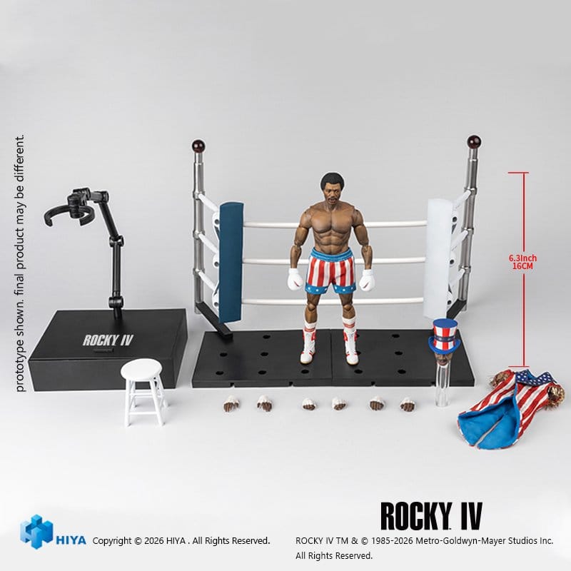 Rocky IV Exquisite Super Series Actionfigur 1/12 Apollo 16 cm