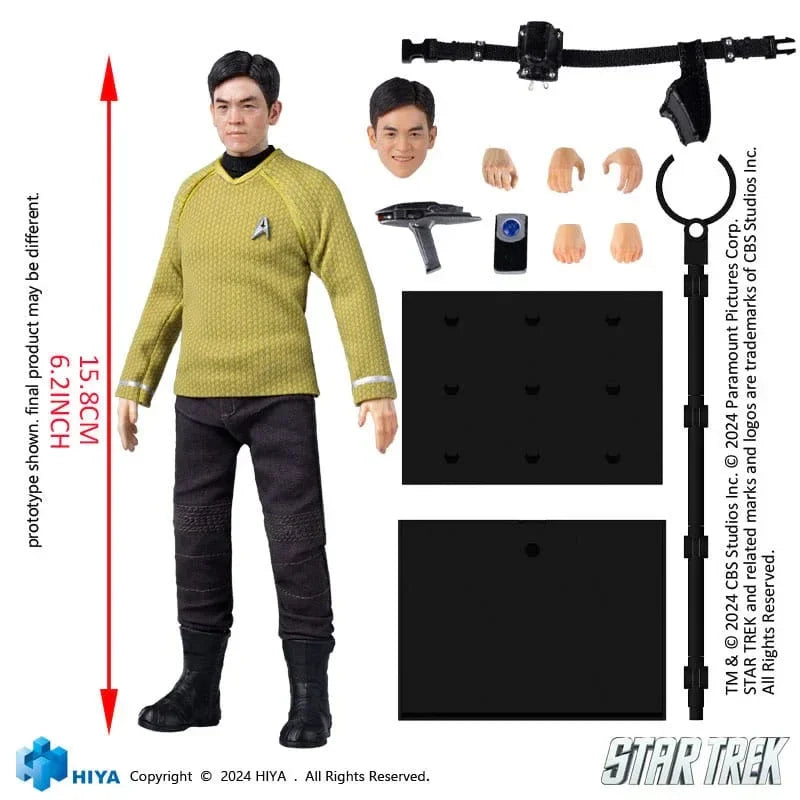 Star Trek 2009 Exquisite Super Series Actionfigur 1/12 Sulu 16 cm Hiya Toys