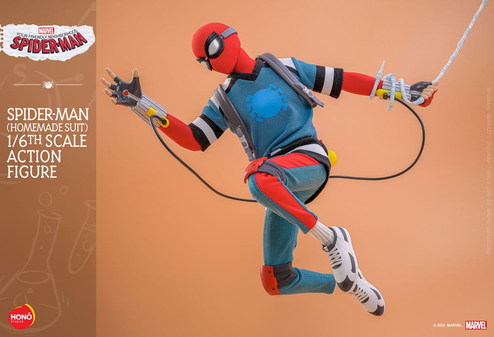 Your Friendly Neighborhood Spider-Man Action Figur 1/6 i Homemade Suit – 29 cm Hono Studio