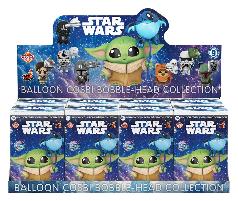 Star Wars Cosbi Mini Figurer Ballong 8 cm Blind Box Display (8)