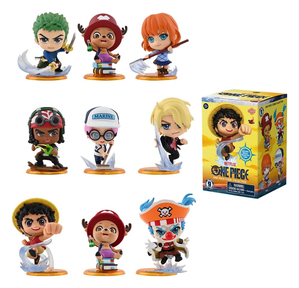 One Piece Cosbi Mini Figurer 8 cm Blind Box Display (8)