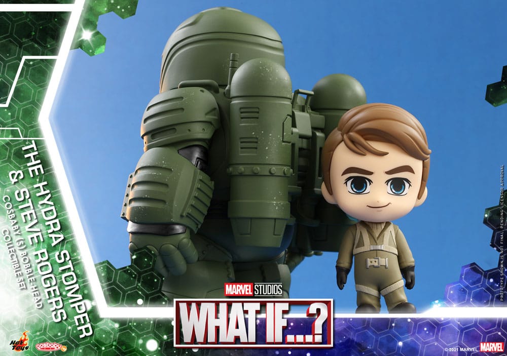 What If...? Cosbaby Mini Figures Hydra Stomper & Steve Rogers 10 cm Hot Toys