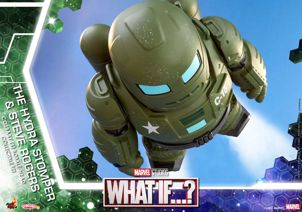 What If...? Cosbaby Mini Figures Hydra Stomper & Steve Rogers 10 cm Hot Toys
