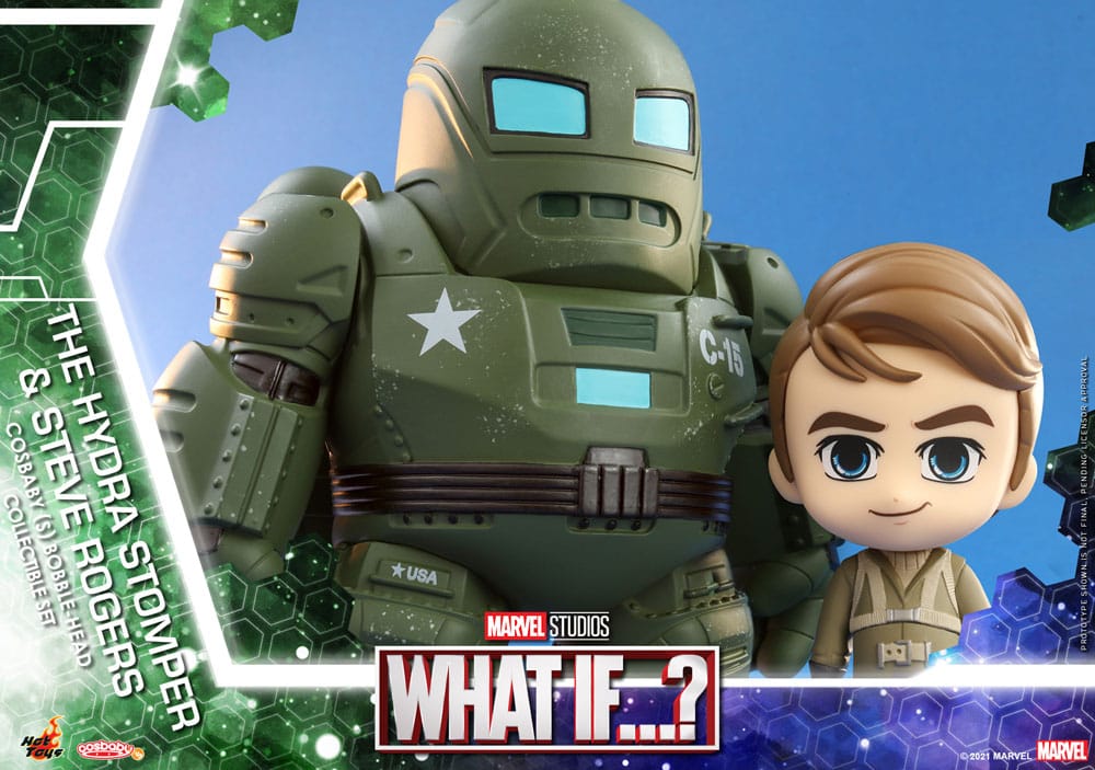 What If...? Cosbaby Mini Figures Hydra Stomper & Steve Rogers 10 cm Hot Toys