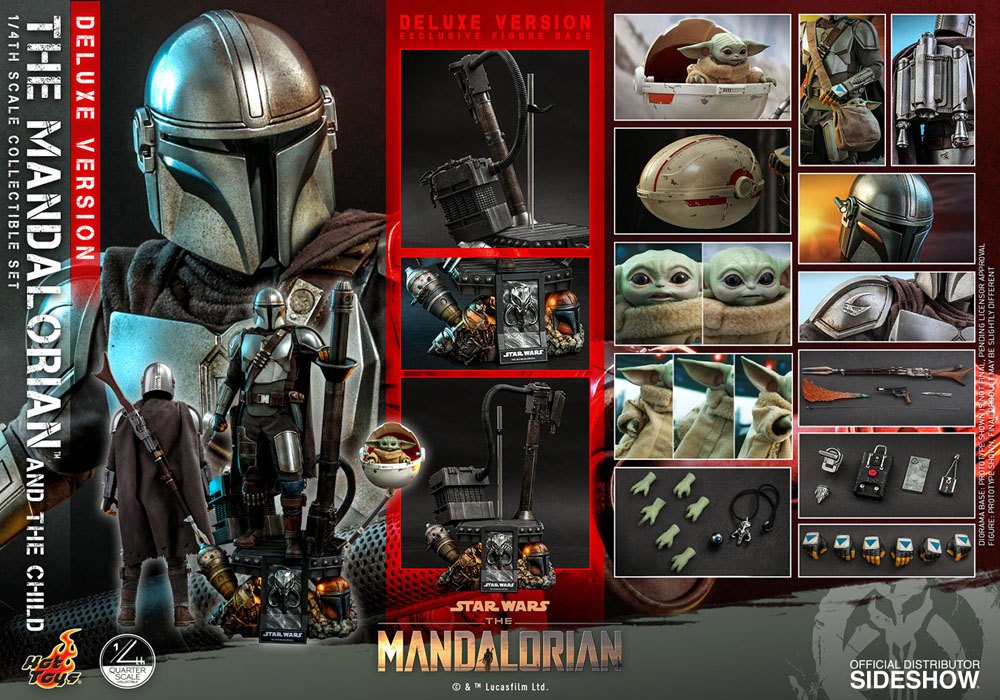 Star Wars The Mandalorian Actionfigur 2-Pack 1/4 The Mandalorian & The Child Deluxe 46 cm