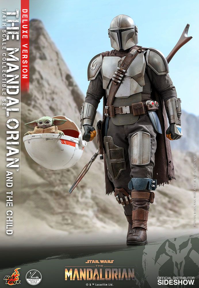 Star Wars The Mandalorian Actionfigur 2-Pack 1/4 The Mandalorian & The Child Deluxe 46 cm