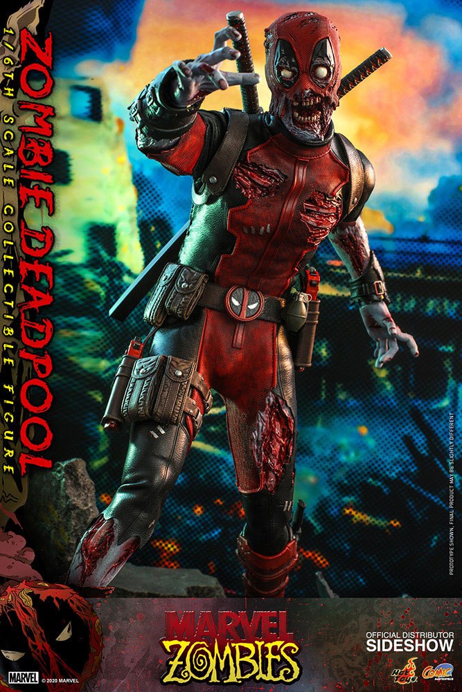 Marvel Zombies Comic Masterpiece Action Figur 1/6 Zombie Deadpool 31 cm Hot Toys