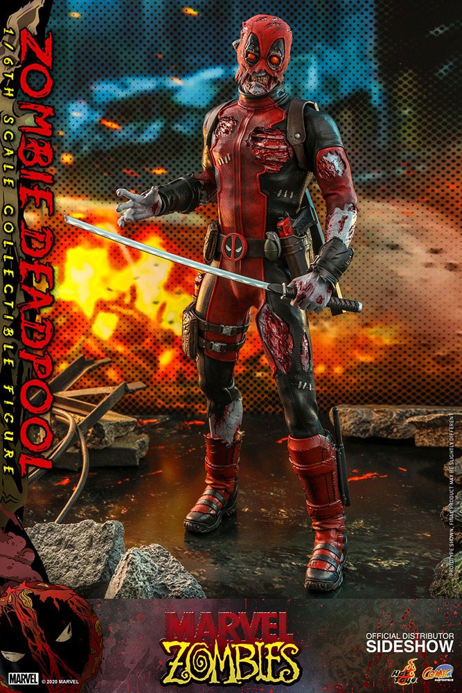 Marvel Zombies Comic Masterpiece Action Figur 1/6 Zombie Deadpool 31 cm Hot Toys
